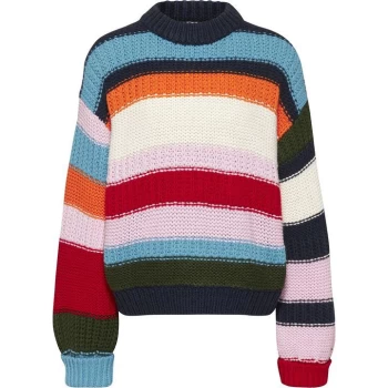 Image of Tommy Jeans Multi Colourblock Knit - Twilight Navy
