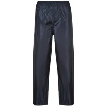 Image of Portwest - S441NARM - sz M Classic Adult Rain Trousers - Navy