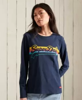 Image of Superdry Vintage Logo Cali Long Sleeve Top