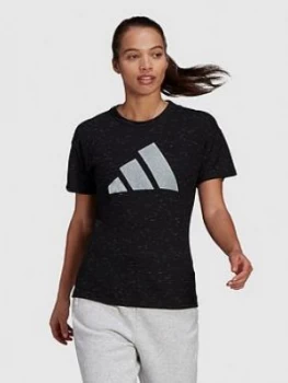Image of adidas Winners 2.0 Tee - Black, Size S, Women