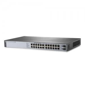Image of HPE 1820-24G-PoE+ (185W) Managed L2 Gigabit Ethernet (10/100/1000) Grey 1U Power over Ethernet (PoE)