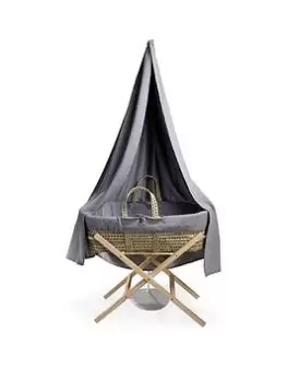 Image of Clair De Lune Muslin Palm 6 Piece Moses & Drape Starter Set - Grey