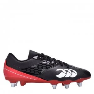 Image of Canterbury Phoenix Raze SG Mens Rugby Boots - BLACK/TRUE RED