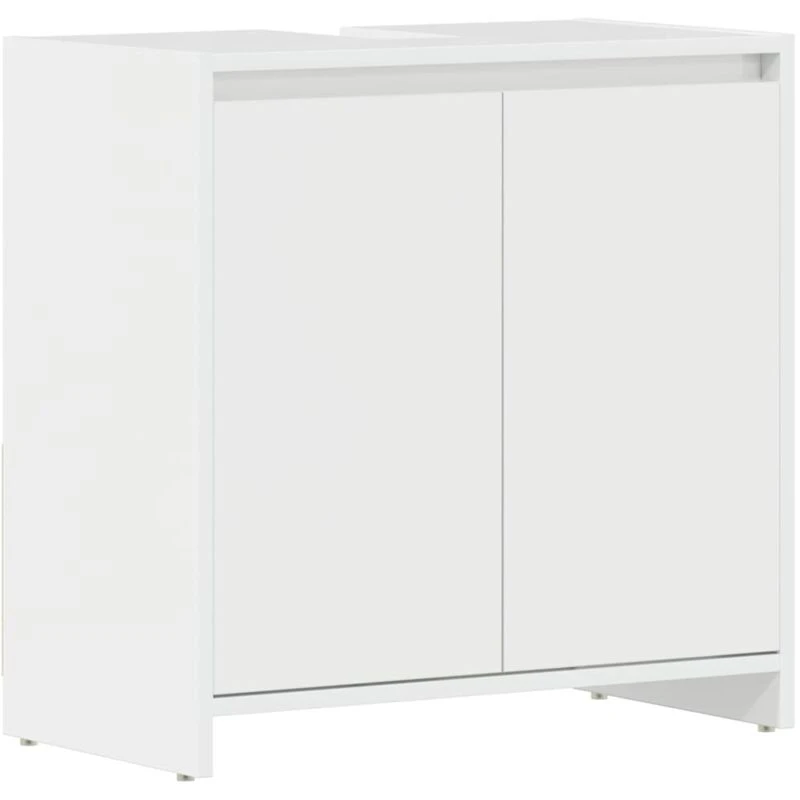 Image of VIDAXL Bathroom Cabinet High Gloss White 60x33x61cm Engineered Wood vidaXL 8720286015957