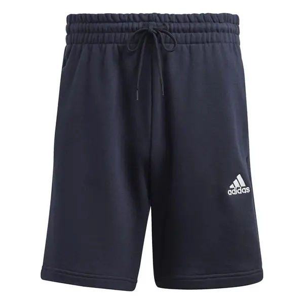 Image of adidas Essentials 3 Stripe Fleece Shorts Mens - Blue L