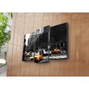 Image of 3KBPAT-1 Multicolor Decorative Canvas Painting (3 Pieces)