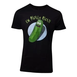 Image of Rick And Morty - I'M Pickle Rick Mens Medium T-Shirt - Black