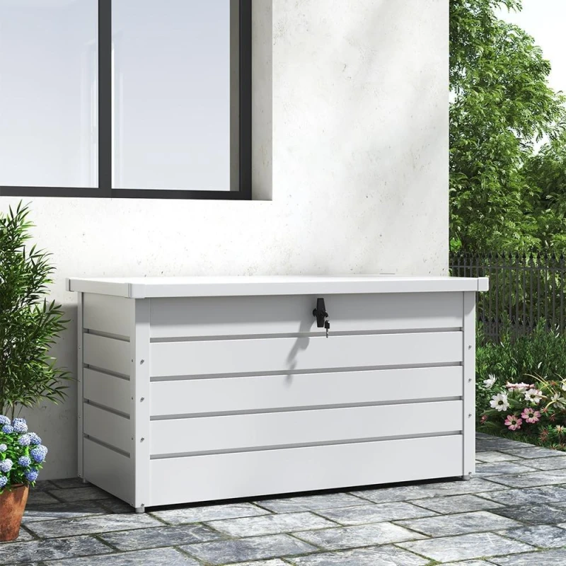 Image of Breeins 350L Steel Waterproof Storage Box White White L