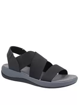 Image of Hush Puppies Sophia Flat Sandals, Black, Size 7, Women