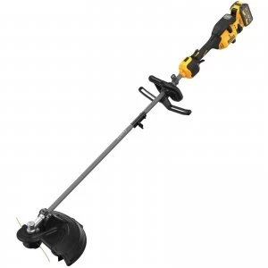 Image of DEWALT DCMAS5713X1 54v XR Cordless Brushless FLEXVOLT Split Boom Grass Trimmer 380mm 1 x 9ah Li-ion Charger