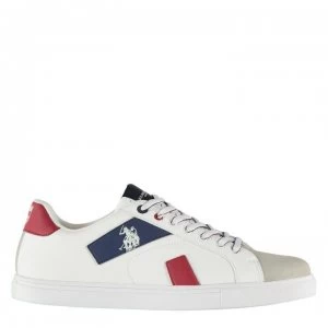 Image of US Polo Assn Brayden Trainers - White WHI-RED