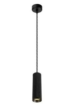 Image of 1 Light 20cm Ceiling Pendant Light GU10, Sand Black
