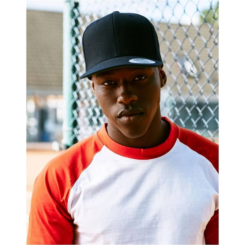 Image of Flexfit Mens Classic Snapback Cap in Dark Grey Dark Grey Male One Size