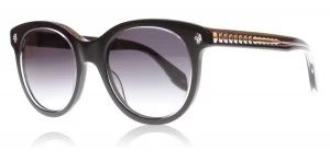 Image of Alexander McQueen AM0024S Sunglasses Black 001 50mm