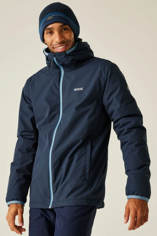 Image of Regatta Mens Caspen Waterproof Insulated Jacket in Navy Size: Medium Navy Male M