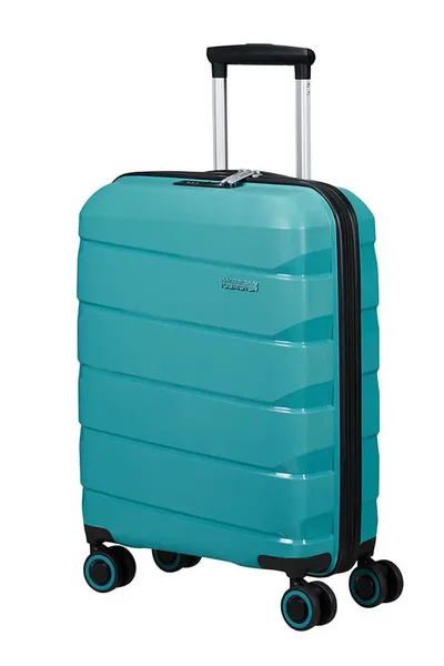 Image of American Tourister Airmove VZDVJ Spinner Cabin Hardshell Teal Suitcase