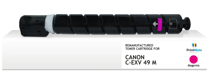 Image of PrintMate Canon C-EXV49 M. remanufactured toner. Magenta 19000p