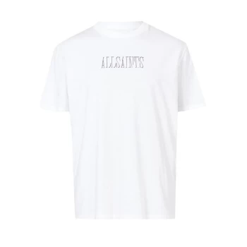 Image of AllSaints Short Sleeve Shadow T Shirt - White