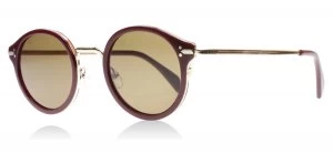 Image of Celine 41082S Sunglasses Red / Gold 2JLA6 46mm