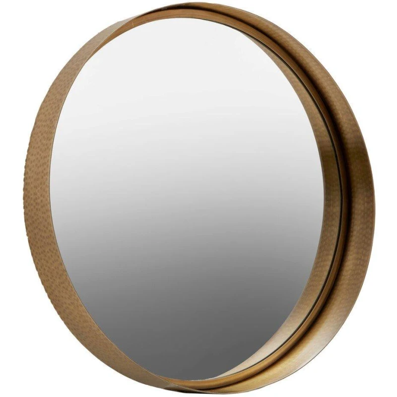 Image of Fifty Five South Leonov Medium Gold Finish Wall Mirror Gold unisex One Size