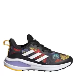 Image of adidas FortaRun International Womens Day Graphic Elastic - Core Black / Cloud White / Bol