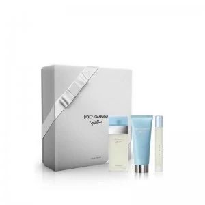 Image of Dolce & Gabbana Light Blue Gift Set 50ml Eau de Toilette + 50ml Body Lotion + 7.4ml Eau De Toilette