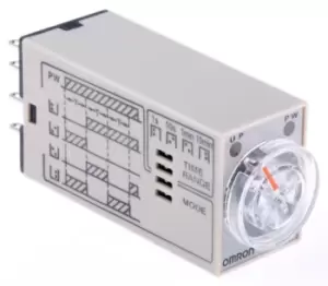 Image of Omron Multi Function Timer Relay, 200 230V ac 0.1 s 10min