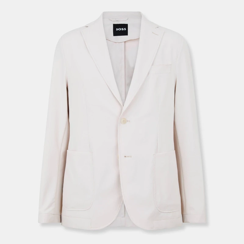 Image of Boss Mens P Hanry Formal Jacket Open White male S