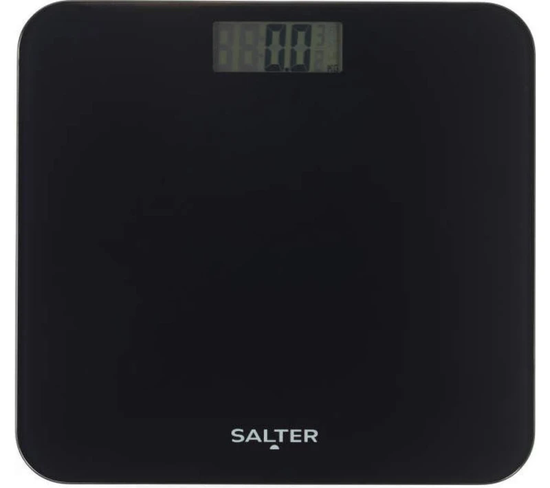 Image of SALTER SA00703BFEU12 Digital Bathroom Scale - Black, Silver/Grey 5054061616538