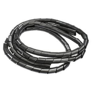 Image of BQ Black Plastic Spiral Cable Tidy