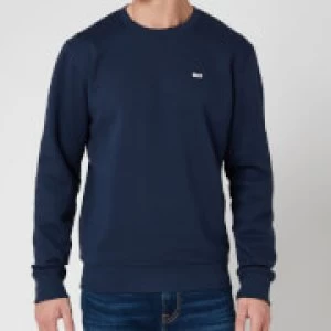Image of Tommy Jeans Mens Regular Fleece Crewneck Sweatshirt - Twilight Navy - M