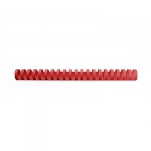 Image of Original Acco GBC Binding Comb 12.5mm A4 21 Ring Red Pack of 100