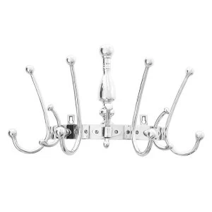 Image of Premier Housewares 14-Hook Half Round Hanger - Polished Aluminium