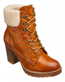 Image of London Rebel Lace up Boots E Fit