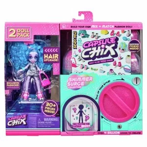 Image of Capsule Chix Shimmer Surge Besties 2 Doll Pack - Blue
