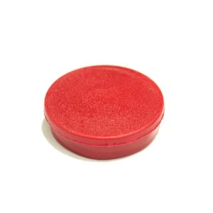 Image of Bi-Office Round Magnets 10mm Red PK10