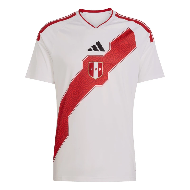 Image of adidas Peru Home Shirt World Cup 2026 Mens White/Red male M