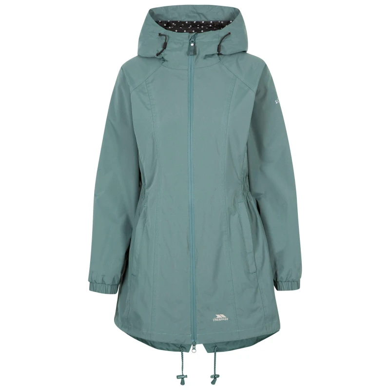Image of Trespass Womens Trespass Daytrip Waterproof Jacket - Spruce Green, Spruce Green, Size L, Women Pruce Green VE8GV Female L