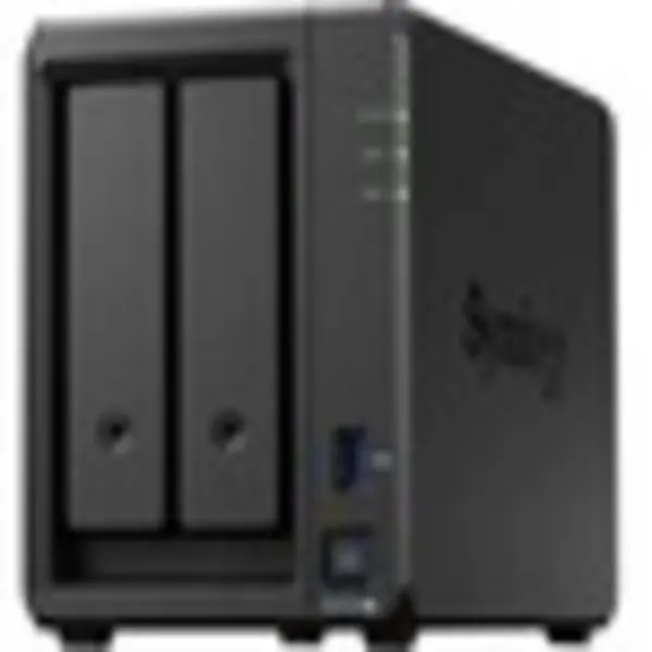 Image of Synology DiskStation DS723+ 2 x Total Bays SAN/NAS Storage System - AMD Ryzen R1600 Dual-core (2 Core) - 2 GB RAM - DDR4 SDRAM Desktop - Serial ATA Co