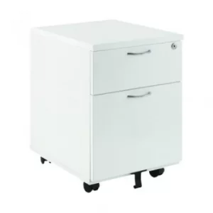 Image of First Mobile Under Desk Pedestal 2 Door White KF74765