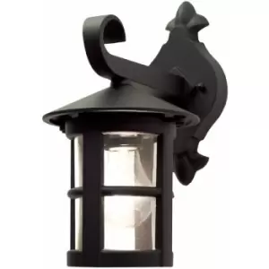 Image of Loops - IP43 Wall Light Sconce Black LED E27 100W Bulb External d00204