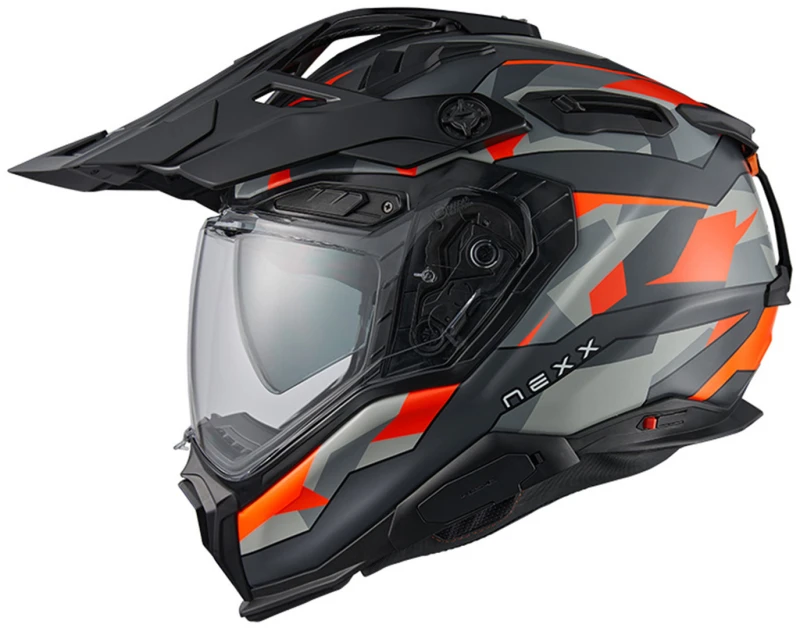 Image of Nexx X.WED3 Trailmania Grey Orange Matt Adventure Helmet Size XS