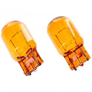 Image of Philips 12071B2 Light Bulbs Glass Base WY21W Pack of 2 in Blister Pack