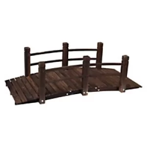 Image of OutSunny Wooden Bridge Brown 480 x 670 x 1525 mm