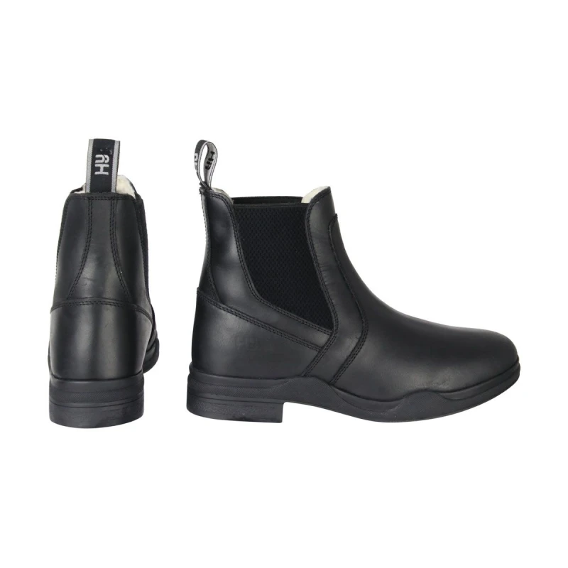 Image of HyLAND Waxy Leather Jodhpur Boots in Black Size: 4 Black Unisex 4