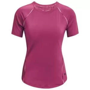 Image of Under Armour Armour Rush Scallop T Shirt Womens - Pink