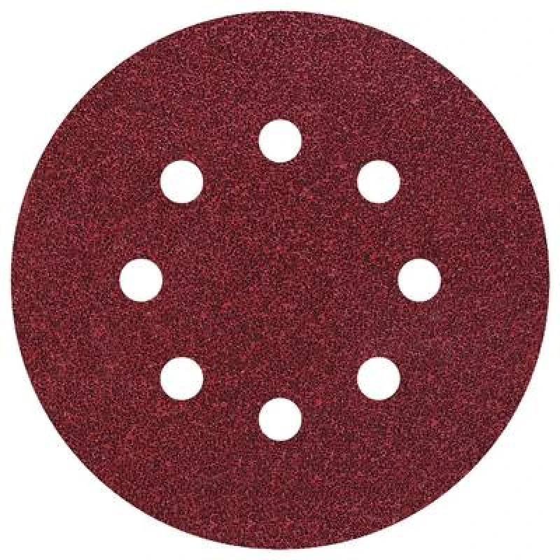 Image of Wolfcraft Wolfcraft 2251100 Router sandpaper Hook-and-loop-backed, Punched Grit size 120 (Ø) 125mm 25 pc(s) 2251100