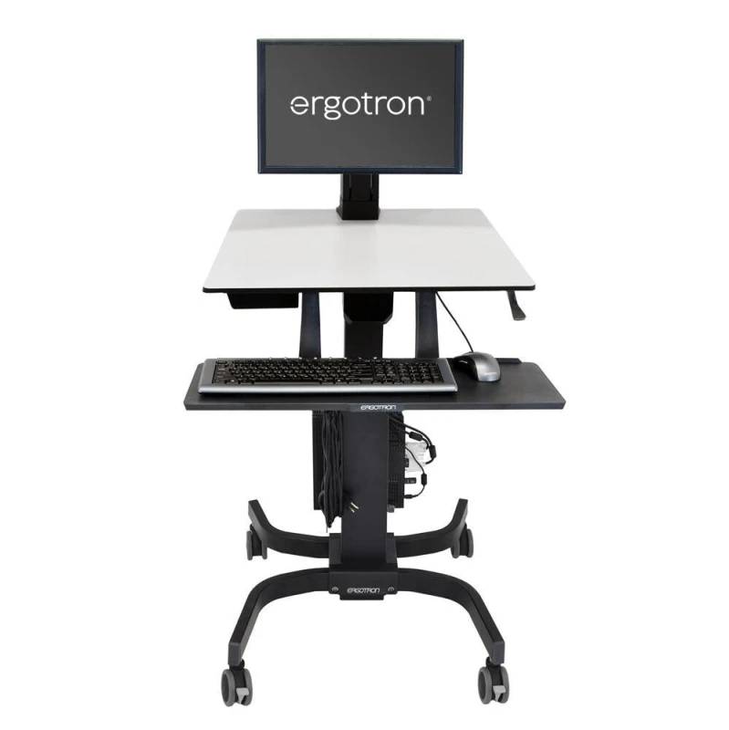 Image of Ergotron Ergotron WorkFit-C, Single LD Sit-Stand Workstation Black, Grey Multimedia cart 24-215-085
