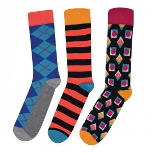 Image of Happy Socks Happy 3 Pack Mix Dot Socks - Blue