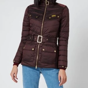 Image of Barbour International Womens Gleann Quilt Coat - Cocoa - UK 8